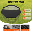 VEVOR Dog Playpen 8 Panels Foldable Metal Dog Exercise Pen with Top Cover 30