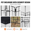 VEVOR Dog Playpen 8 Panels Foldable Metal Dog Exercise Pen with Top Cover 30