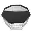 VEVOR Dog Playpen 8 Panels Foldable Metal Dog Exercise Pen with Top Cover 30