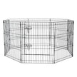 VEVOR Dog Playpen 8 Panels Foldable Metal Dog Exercise Pen with Top Cover 30