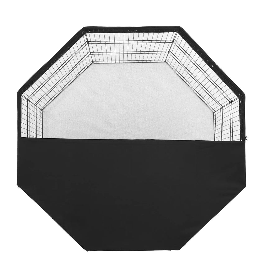 VEVOR Dog Playpen 8 Panels Foldable Metal Dog Exercise Pen with Top Cover 30