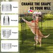 VEVOR Dog Playpen 8 Panels Foldable Metal Dog Exercise Pen with Pad Cover 30
