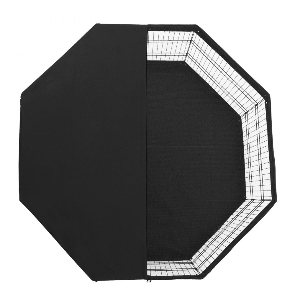 VEVOR Dog Playpen 8 Panels Foldable Metal Dog Exercise Pen with Pad Cover 30