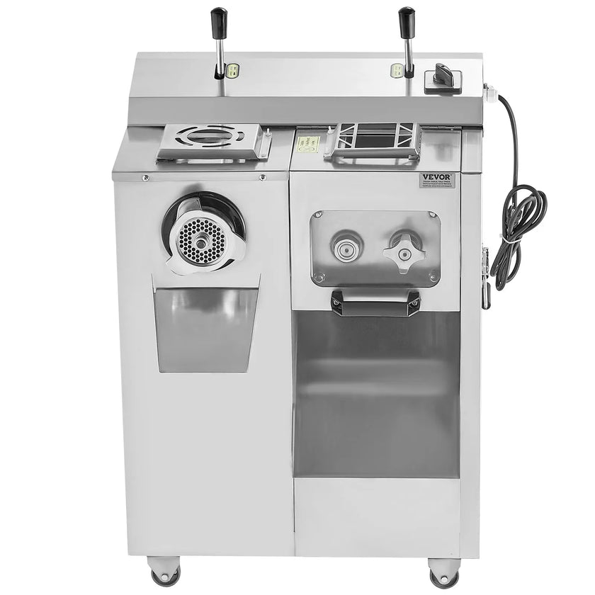 VEVOR Commercial Electric Meat Grinder Slicer 14 Lbs/Min Sausage Stuffer Maker