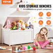 VEVOR Kids Toy Storage Bench Wooden Toy Box Chest 32.68 x 17.91 x 24.02