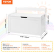 VEVOR Kids Toy Storage Bench Wooden Toy Box Chest 32.68 x 17.91 x 24.02