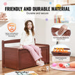 VEVOR Kids Toy Storage Bench Wooden Toy Box Chest 32.68 x 17.91 x 24.02