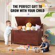 VEVOR Kids Toy Storage Bench Wooden Toy Box Chest 32.68 x 17.91 x 24.02