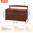 VEVOR Kids Toy Storage Bench Wooden Toy Box Chest 32.68 x 17.91 x 24.02
