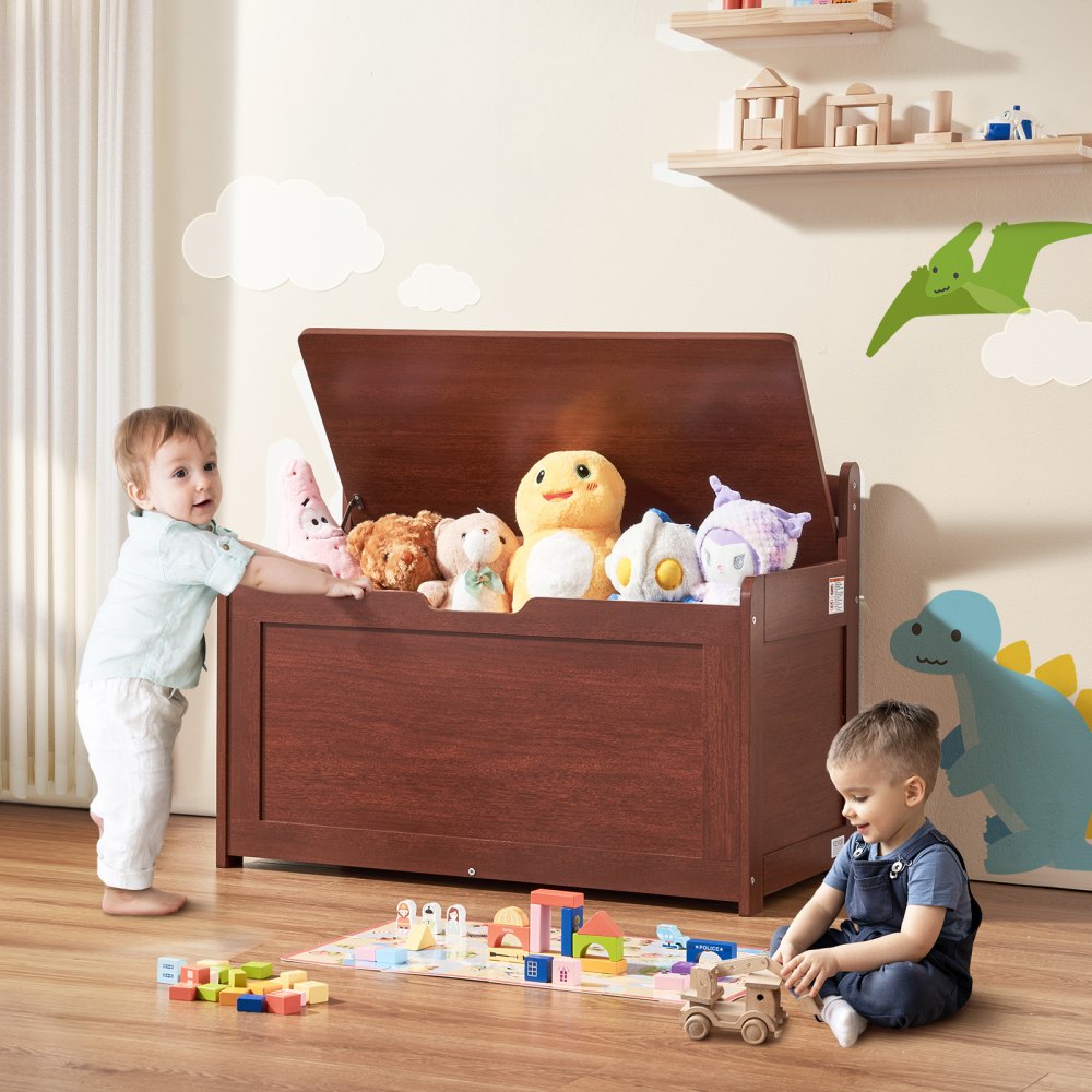 VEVOR Kids Toy Storage Bench Wooden Toy Box Chest 32.68 x 17.91 x 24.02