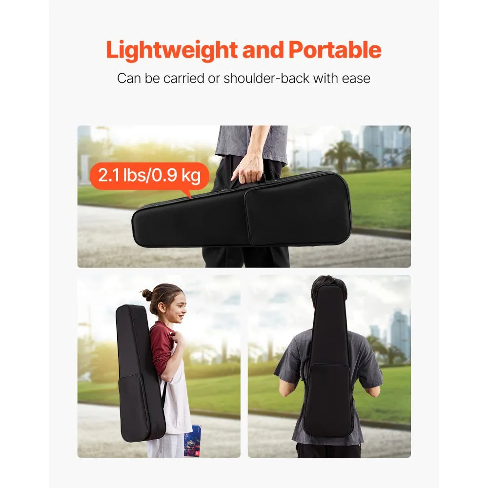 VEVOR Portable Nylon Fabric 4/4 Full Size Violin Case Anti-Scratch Carrying Bag