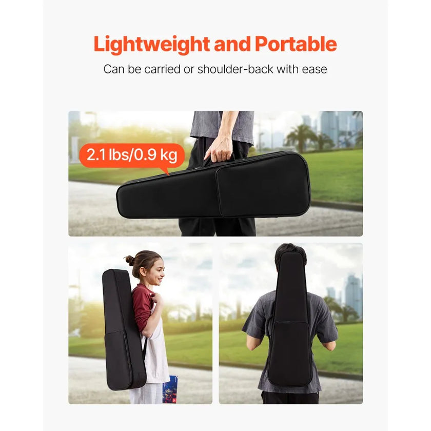 VEVOR Portable Nylon Fabric 4/4 Full Size Violin Case Anti-Scratch Carrying Bag