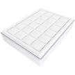 VEVOR Mattress Topper Fiber Fill Detachable & Washable Queen Size 1 in Thickness