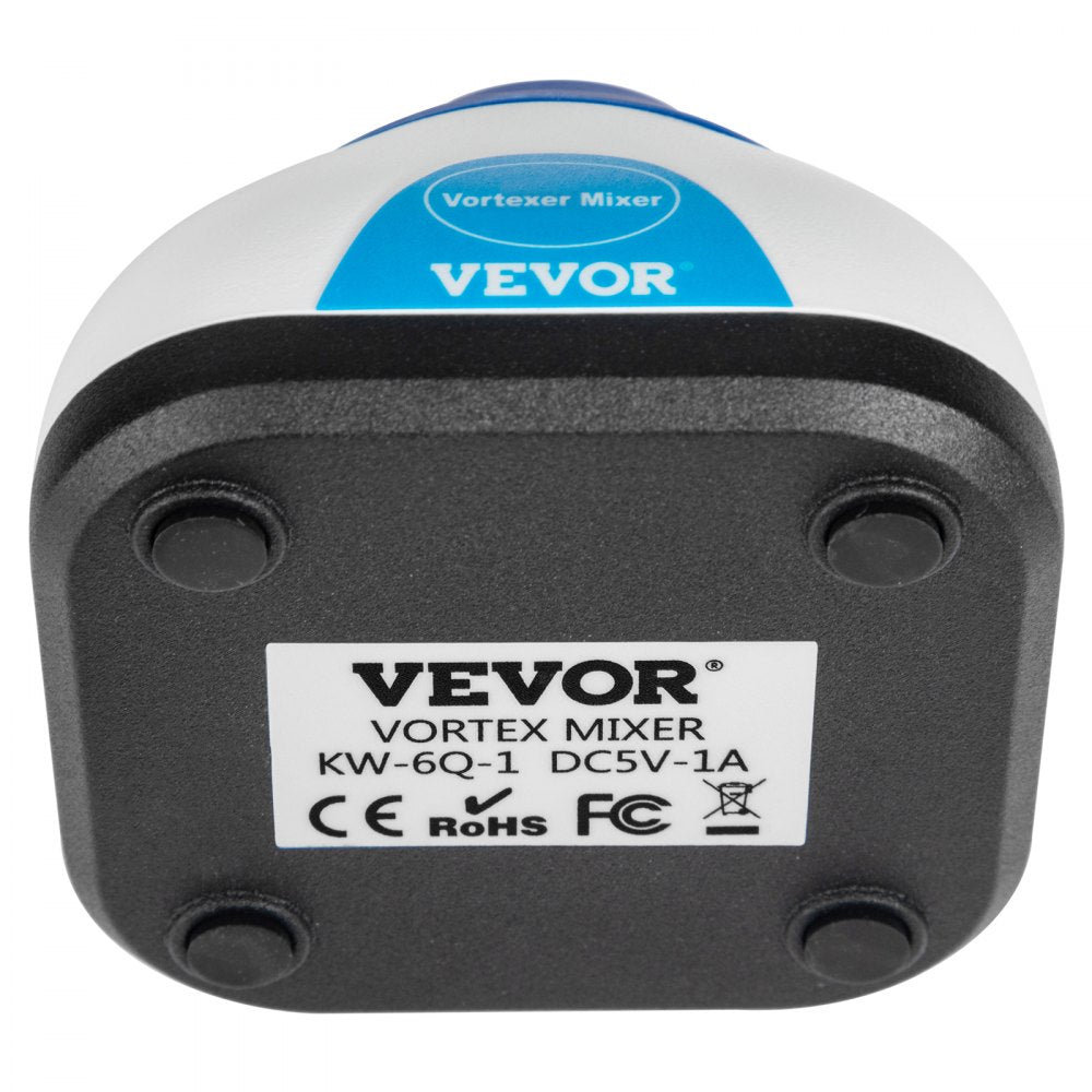 VEVOR Vortex Mixer, 6000RPM Mini Vortex Mixer Shaker, Touch Function Scientific Lab Vortex Shaker, Mix Up to 50ML, 6mm Orbital Diameter for Test Tube, Tattoo Ink, Nail Polish, Eyelash Adhesives, Paint
