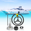 VEVOR Outboard Steering System 10' Steering Cable Marine Steering System 3/4'' Steering Shaft with 13.5 Inch Wheel Flat Interface Marine Steering Kit for Yachts and Waterborne Vehicles