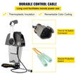 VEVOR Boat Throttle Control 5006182 Side Mount Outboard Remote Control Single Lever Binnacle for Evinrude and Johnson Outboards Throttle Gear Control