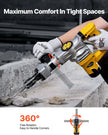 VEVOR Demolition Jack Hammer Concrete Breaker 1400W Electric Hammer 2 Chisel Bit