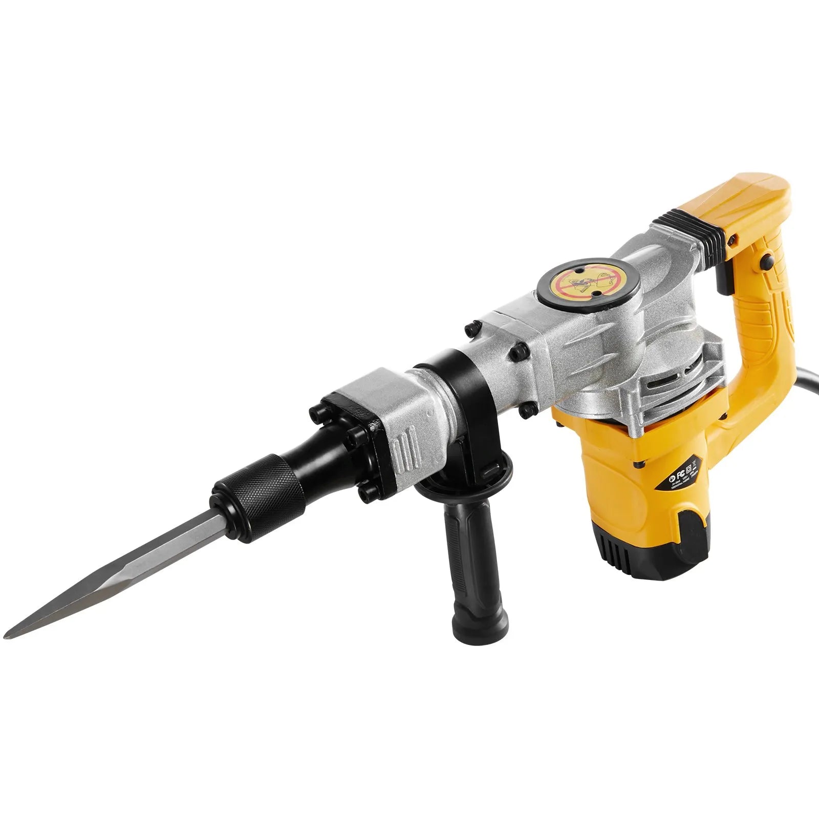 VEVOR Demolition Jack Hammer Concrete Breaker 1400W Electric Hammer 2 Chisel Bit