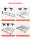VEVOR Box Spring King Size Bed Frame with Fabric Cloth 79.1L x 75.8W x 9.1H in