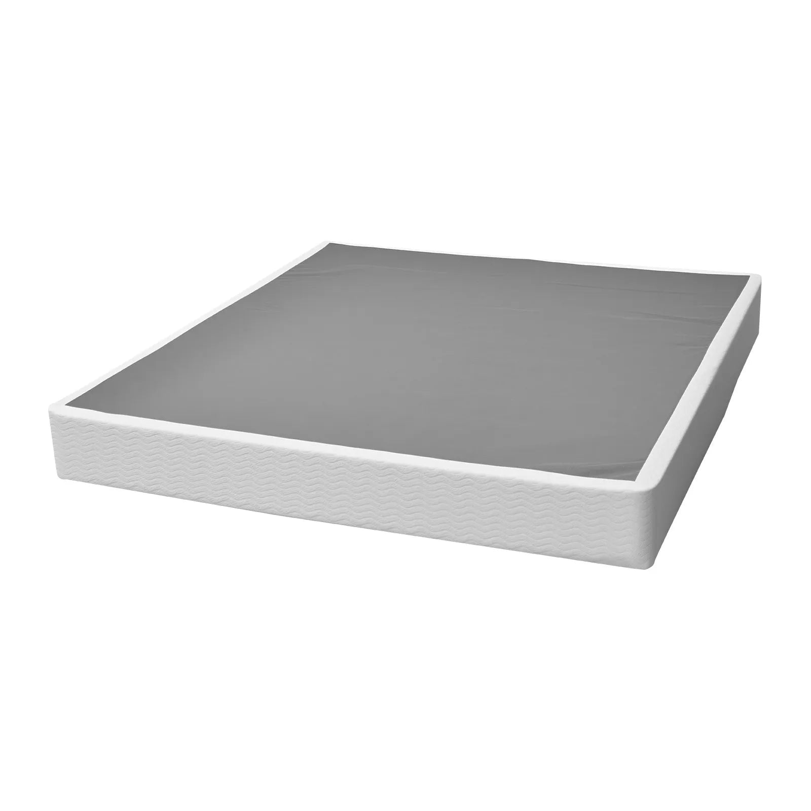 VEVOR Box Spring King Size Bed Frame with Fabric Cloth 79.1L x 75.8W x 9.1H in