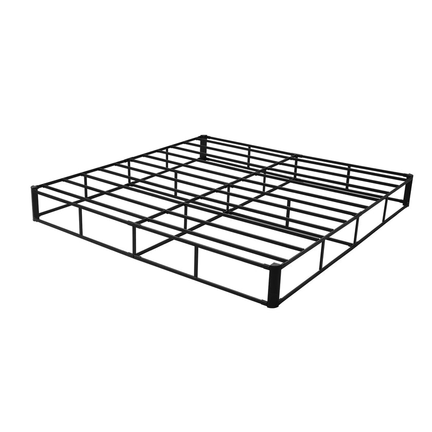 VEVOR Box Spring King Size Bed Frame with Fabric Cloth 79.1L x 75.8W x 9.1H in