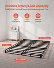 VEVOR Box Spring Queen Size Bed Frame with Fabric Cloth 79.1 L x 59.4 W x 4 H in