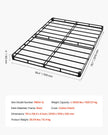VEVOR Box Spring Queen Size Bed Frame with Fabric Cloth 79.1 L x 59.4 W x 4 H in