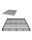 VEVOR Box Spring Queen Size Bed Frame with Fabric Cloth 79.1 L x 59.4 W x 4 H in