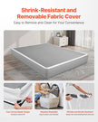 VEVOR Box Spring Queen Size Bed Frame with Fabric Cloth 79.1L x 59.6W x 9.1H in