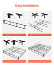 VEVOR Box Spring Queen Size Bed Frame with Fabric Cloth 79.1L x 59.6W x 9.1H in