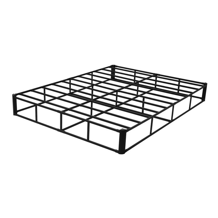 VEVOR Box Spring Queen Size Bed Frame with Fabric Cloth 79.1L x 59.6W x 9.1H in