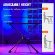 VEVOR Portable DJ Table with Double-X Braced Keyboard Stand Adjustable Height