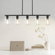 VEVOR 5-Light Kitchen Island Pendant Lights 60W Adjustable Dining Room Light E26
