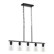VEVOR 5-Light Kitchen Island Pendant Lights 60W Adjustable Dining Room Light E26