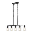 VEVOR 5-Light Kitchen Island Pendant Lights 60W Adjustable Dining Room Light E26