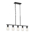 VEVOR 5-Light Kitchen Island Pendant Lights 60W Adjustable Dining Room Light E26