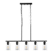 VEVOR 5-Light Kitchen Island Pendant Lights 60W Adjustable Dining Room Light E26