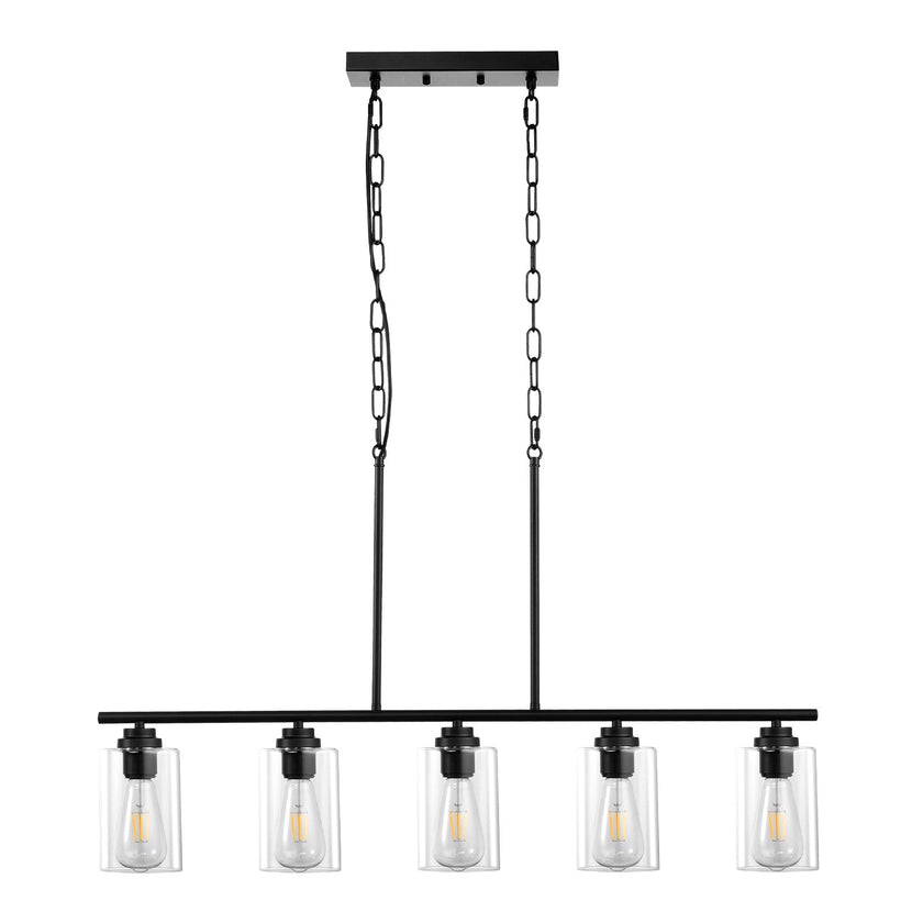VEVOR 5-Light Kitchen Island Pendant Lights 60W Adjustable Dining Room Light E26