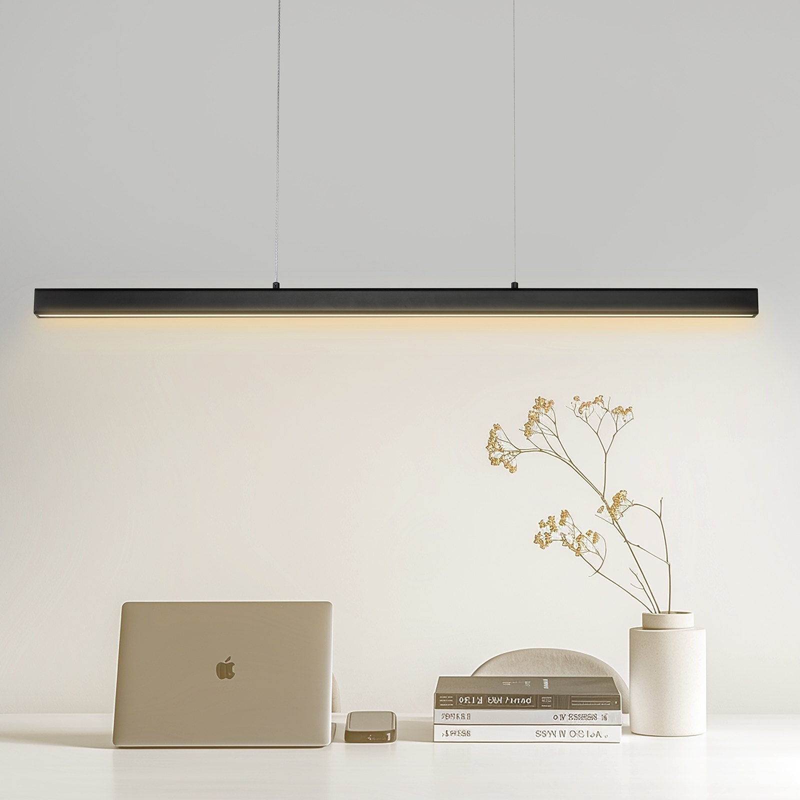 VEVOR Dimmable Linear Pendant Light 20W 47in LED Linear Light Fixture Chandelier