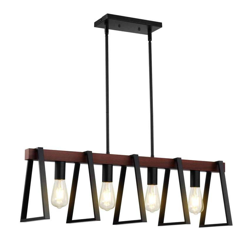 VEVOR 4-Light Kitchen Island Pendant Lights 60W Adjustable Dining Room Light E26