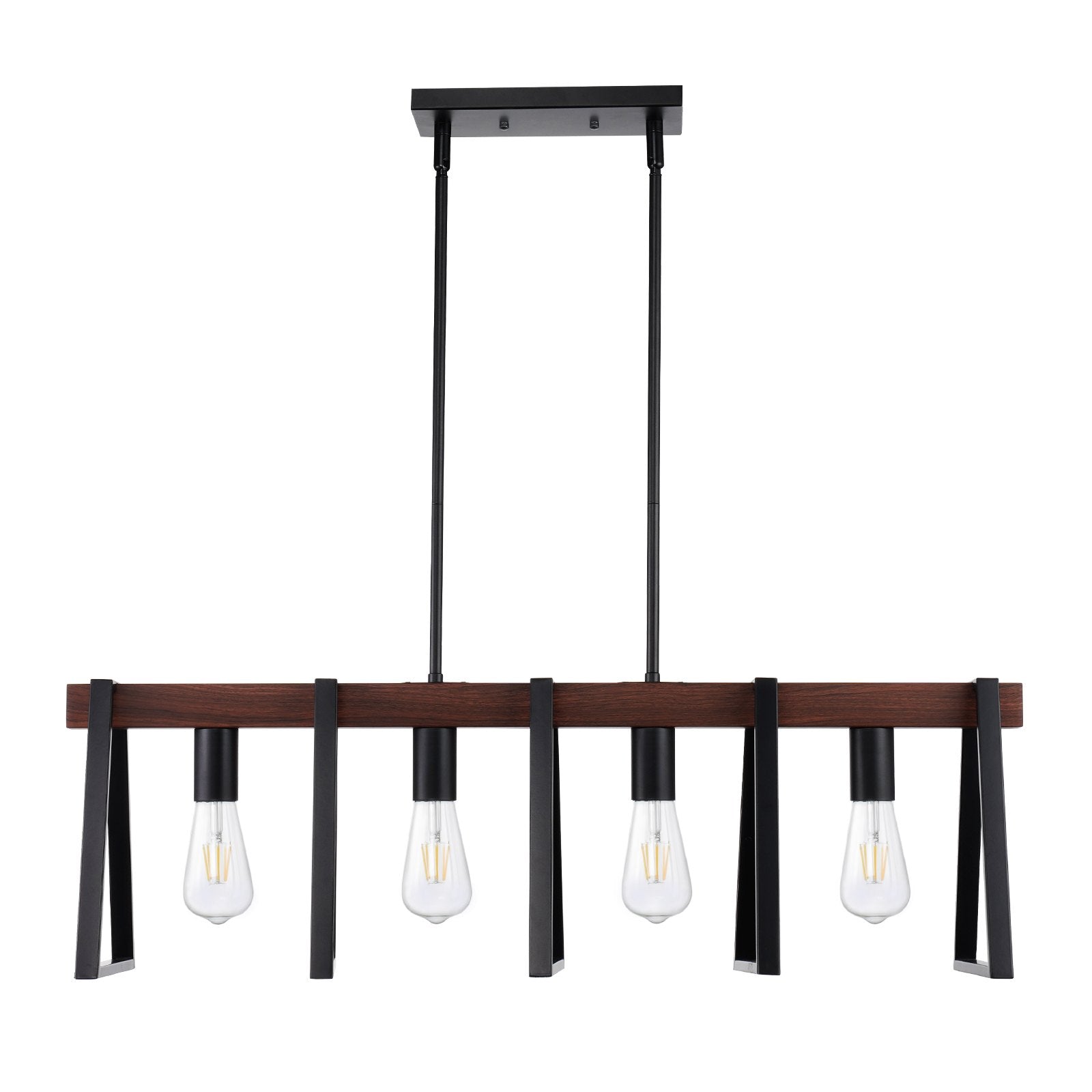 VEVOR 4-Light Kitchen Island Pendant Lights 60W Adjustable Dining Room Light E26