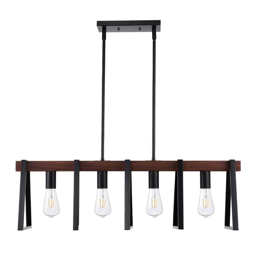 VEVOR 4-Light Kitchen Island Pendant Lights 60W Adjustable Dining Room Light E26