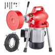 VEVOR Drain Cleaner Machine 66FT x 5/8In 250W Sectional Snake Auger Manual Feed