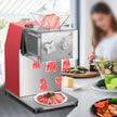 VEVOR Commercial Meat Cutting Machine, 551 Lbs/H 850W Meat Shredding Machine, 3.5mm Blade Electric Meat Cutter, Stainless Steel Restaurant Food Cutter, for Kitchen Supermarket Lamb Beef Chicken, Red