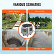 VEVOR Linear Air Pump, 109L/Min Air Flow Septic Aerator Pump, Aeration System for 1/2 Acre 10FT Deep Ponds, Water Gardens, Waste Treatments, Septic Tanks, Aquariums, Seafood Restaurants, Fish Farms