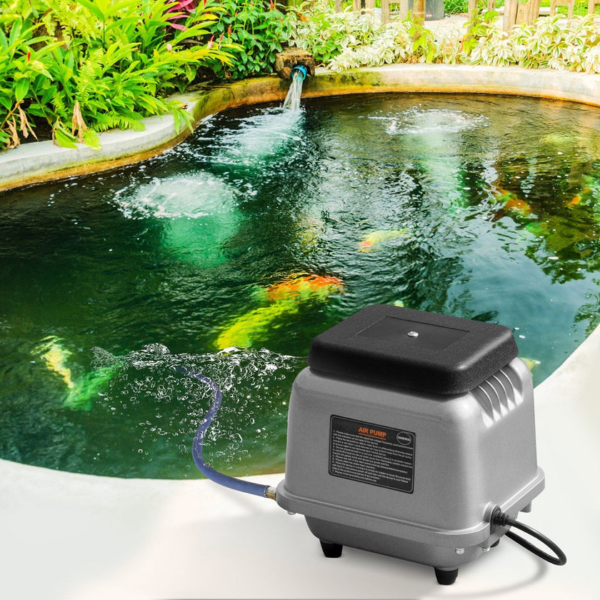 VEVOR Linear Air Pump, 109L/Min Air Flow Septic Aerator Pump, Aeration System for 1/2 Acre 10FT Deep Ponds, Water Gardens, Waste Treatments, Septic Tanks, Aquariums, Seafood Restaurants, Fish Farms