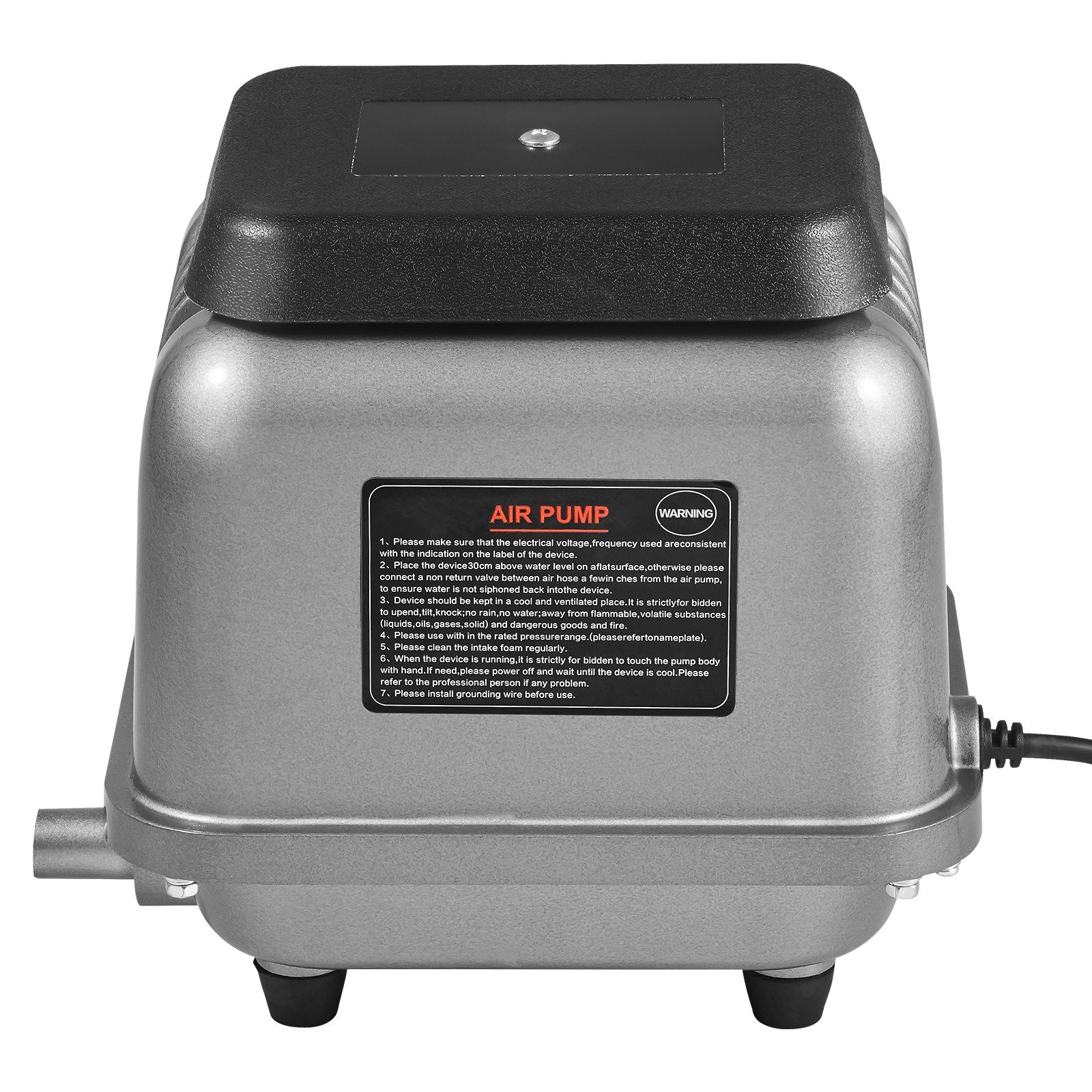 VEVOR Linear Air Pump, 109L/Min Air Flow Septic Aerator Pump, Aeration System for 1/2 Acre 10FT Deep Ponds, Water Gardens, Waste Treatments, Septic Tanks, Aquariums, Seafood Restaurants, Fish Farms