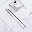 VEVOR 24Inch Linear Shower Drain Offset with Tile Insert Cover,Brushed 304 Stainless Steel Rectangle Shower Floor Drain,Linear Drain with Leveling Feet,Hair Strainer Silver