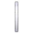 VEVOR 24Inch Linear Shower Drain Offset with Tile Insert Cover,Brushed 304 Stainless Steel Rectangle Shower Floor Drain,Linear Drain with Leveling Feet,Hair Strainer Silver
