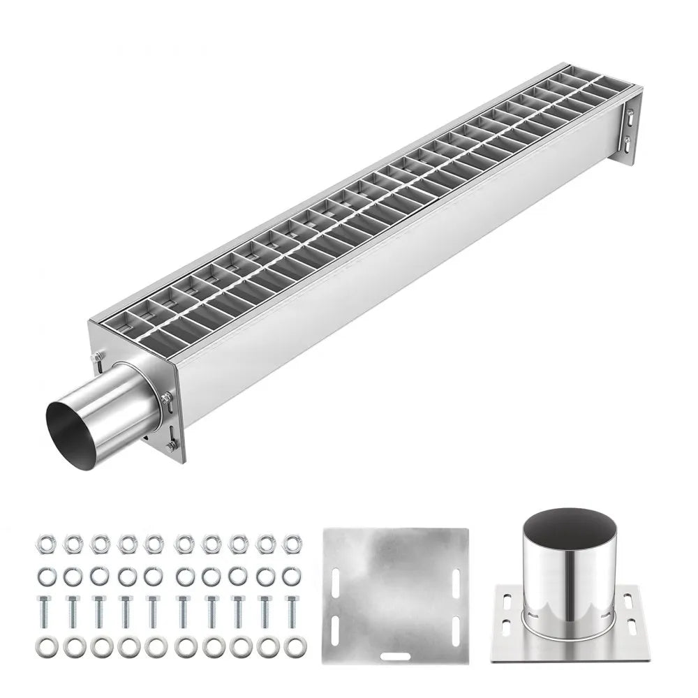 Heavy-Duty Stainless Steel Trench Drain for Efficient Outdoor Water Management
